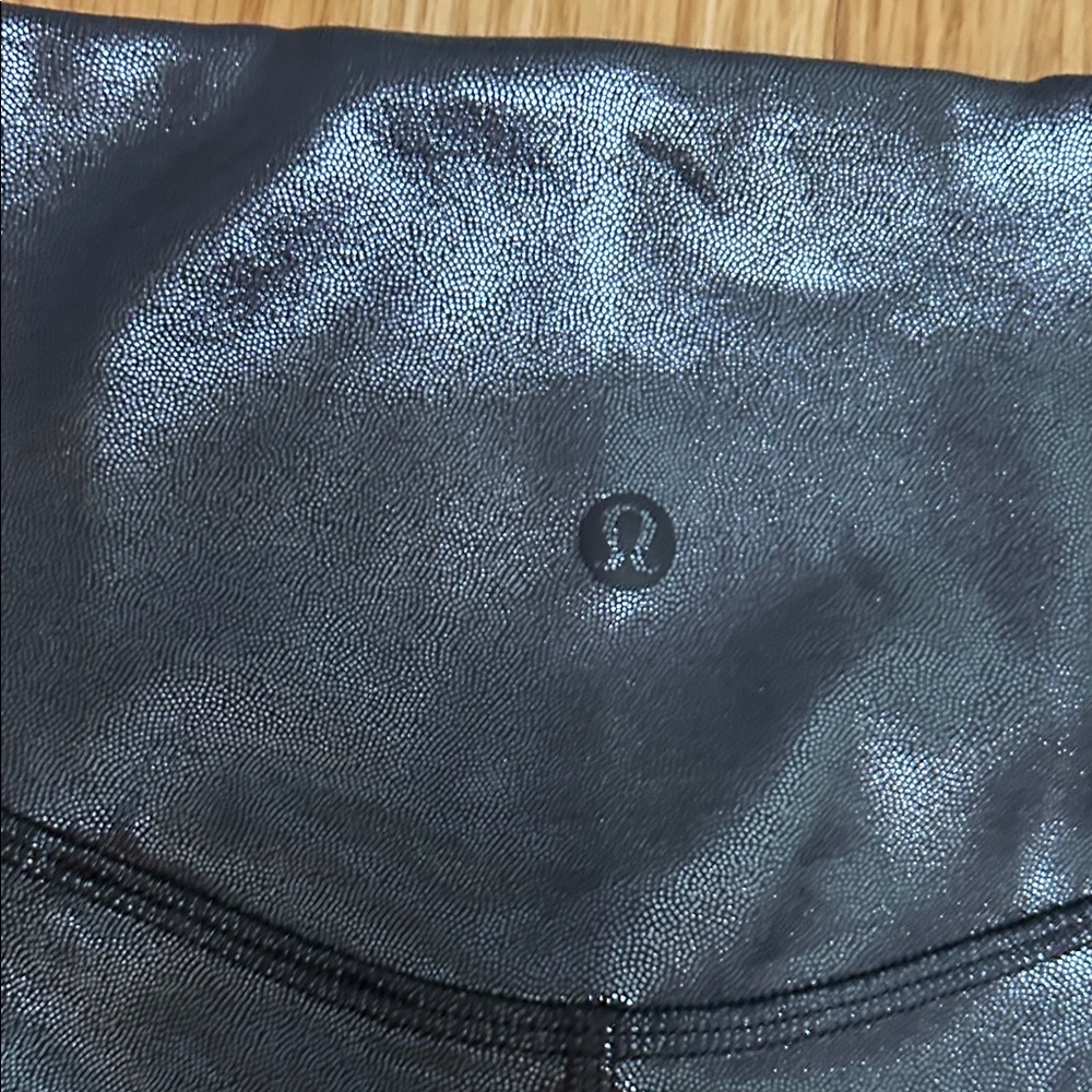 lululemon athletica Metallic Black Leggings - Picture 3 of 4